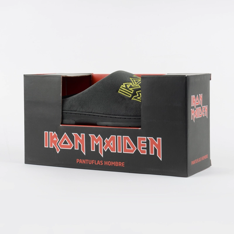 PANTUFLA HOMBRE CALAVERAS GRIS IRON MAIDEN - 4