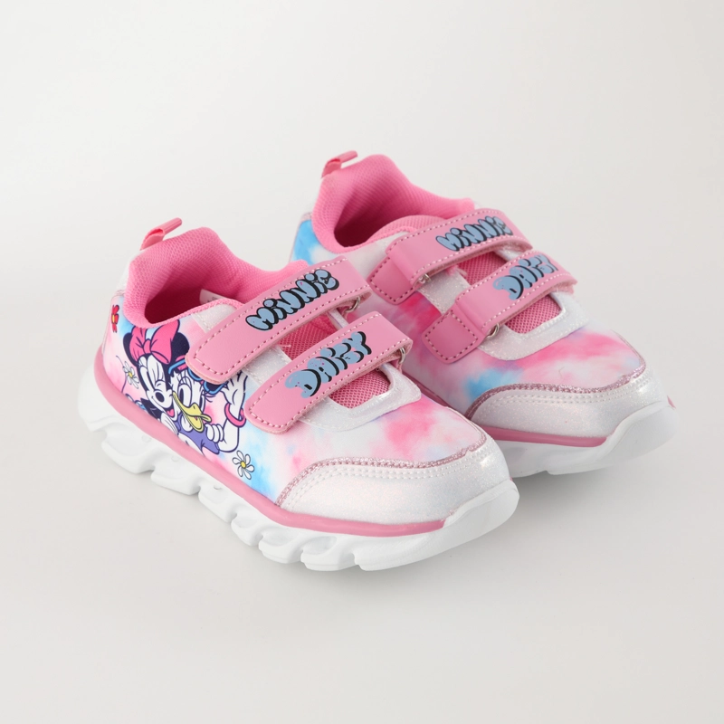 ZAPATILLAS CON LUCES NIÑA COLORES MINNIE ROSADO DISNEY - 2