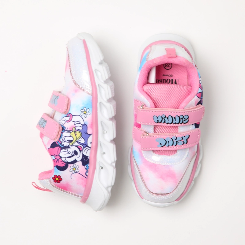 ZAPATILLAS CON LUCES NIÑA COLORES MINNIE ROSADO DISNEY - 4