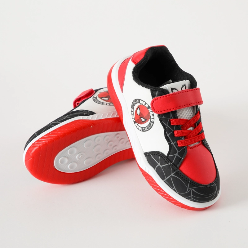 ZAPATILLAS CON LUCES NIÑO SELLO SPIDERMAN BLANCO MARVEL - 3