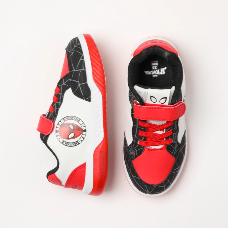 ZAPATILLAS CON LUCES NIÑO SELLO SPIDERMAN BLANCO MARVEL - 4