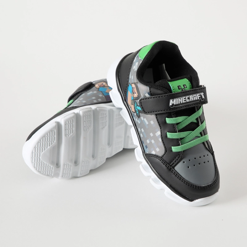 ZAPATILLAS CON LUCES NIÑO ESPADA NEGRO MINECRAFT - 4