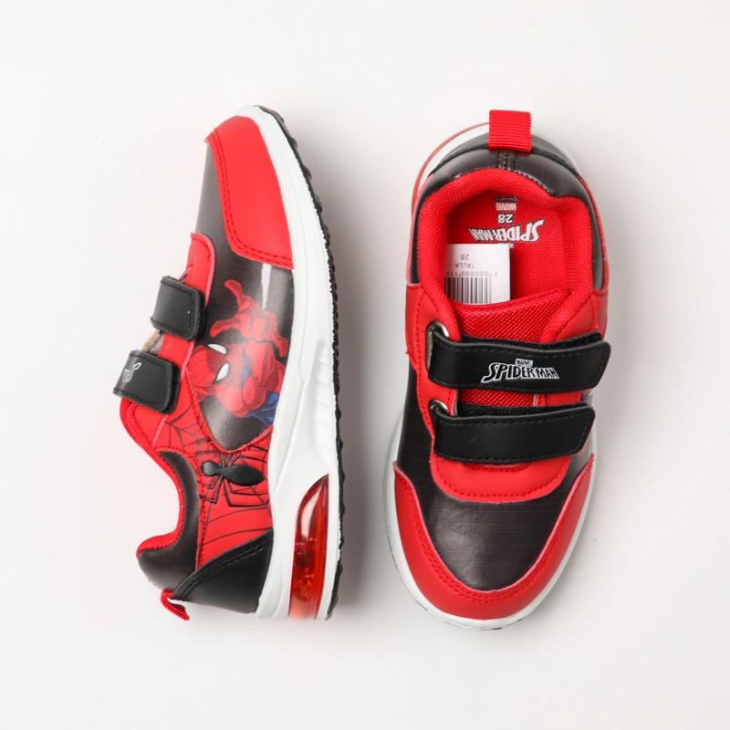 ZAPATILLAS CON LUCES NIÑO ACCION SPIDERMAN ROJO MARVEL - 4