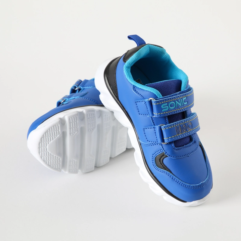 ZAPATILLAS CON LUCES NIÑO ENOJADO AZUL SONIC - 3