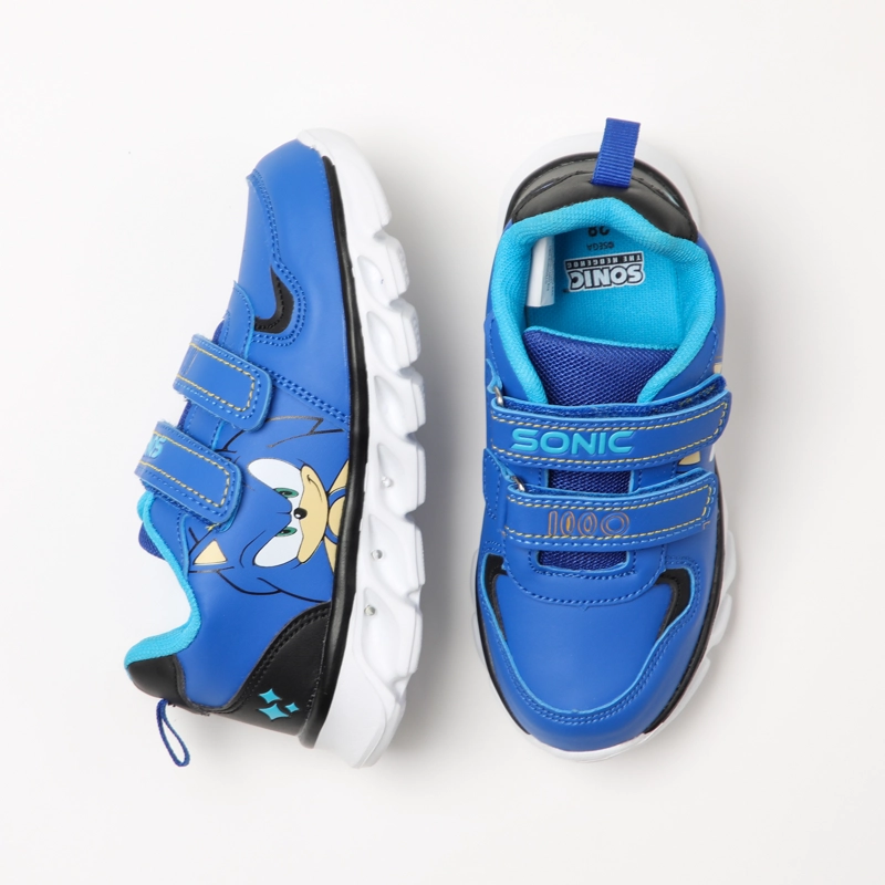 ZAPATILLAS CON LUCES NIÑO ENOJADO AZUL SONIC - 4