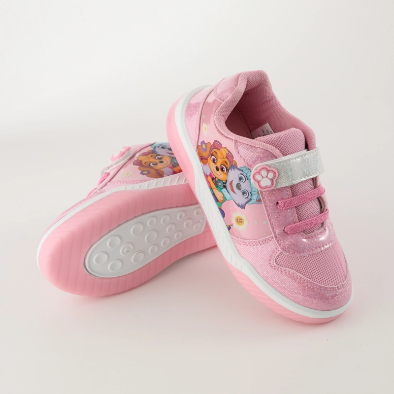 ZAPATILLAS CON LUCES NIÑA FLORES ROSADO PAW PATROL - 3