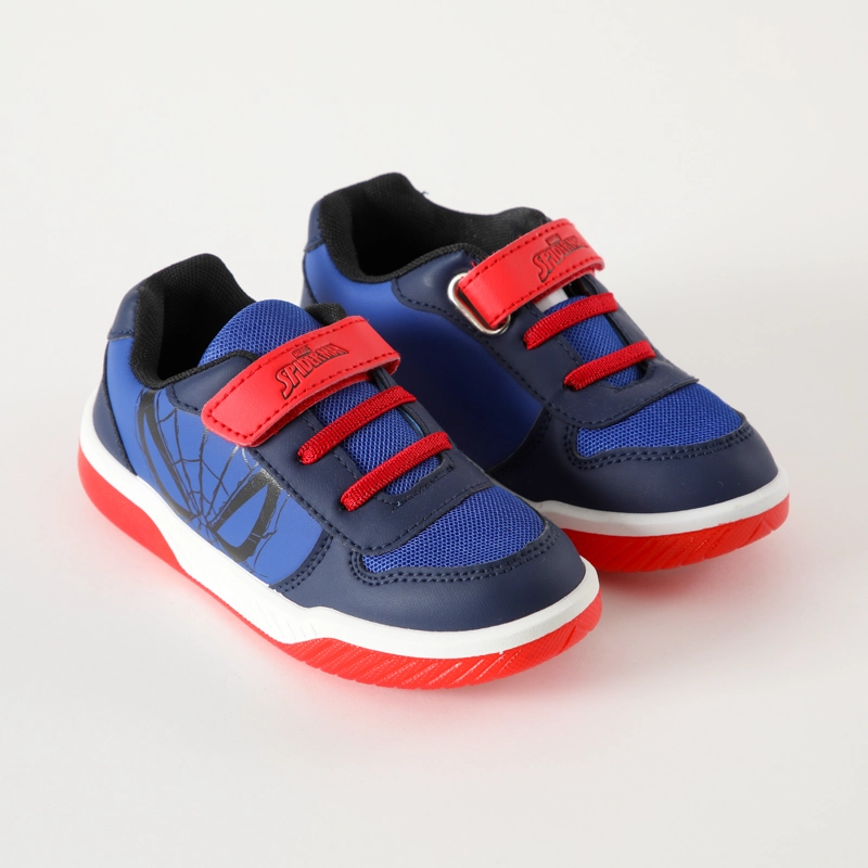 ZAPATILLAS CON LUCES NIÑO MONOCROMATICO SPIDERMAN AZUL MARVEL - 2