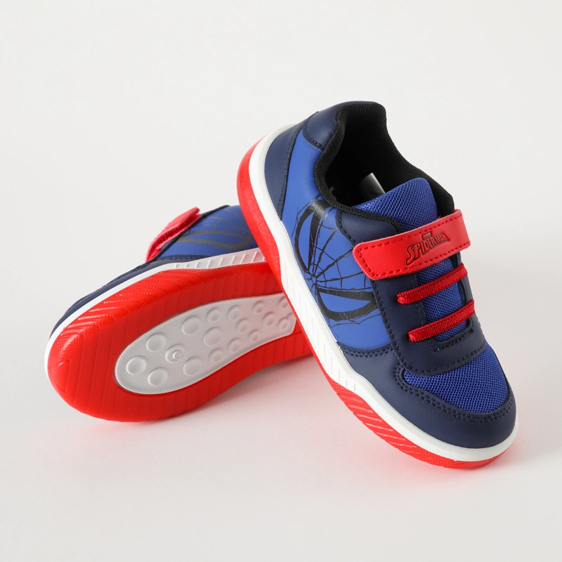 ZAPATILLAS CON LUCES NIÑO MONOCROMATICO SPIDERMAN AZUL MARVEL - 3