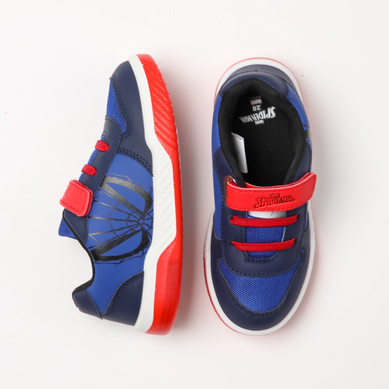 ZAPATILLAS CON LUCES NIÑO MONOCROMATICO SPIDERMAN AZUL MARVEL - 4