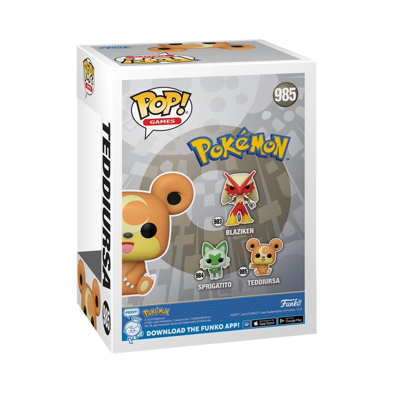 FUNKO POP MULTICOLOR TEDDIURSA POKEMON - 985 - 3