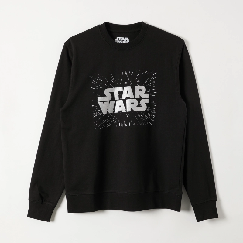 POLERON CERRADO MUJER LOGO NEGRO STAR WARS - 1