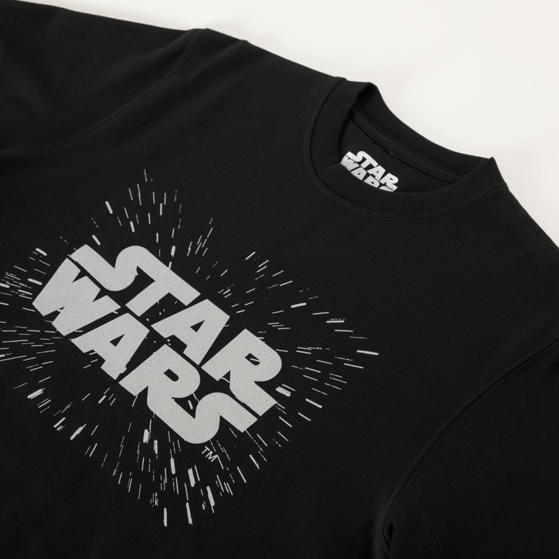 POLERON CERRADO MUJER LOGO NEGRO STAR WARS - 2