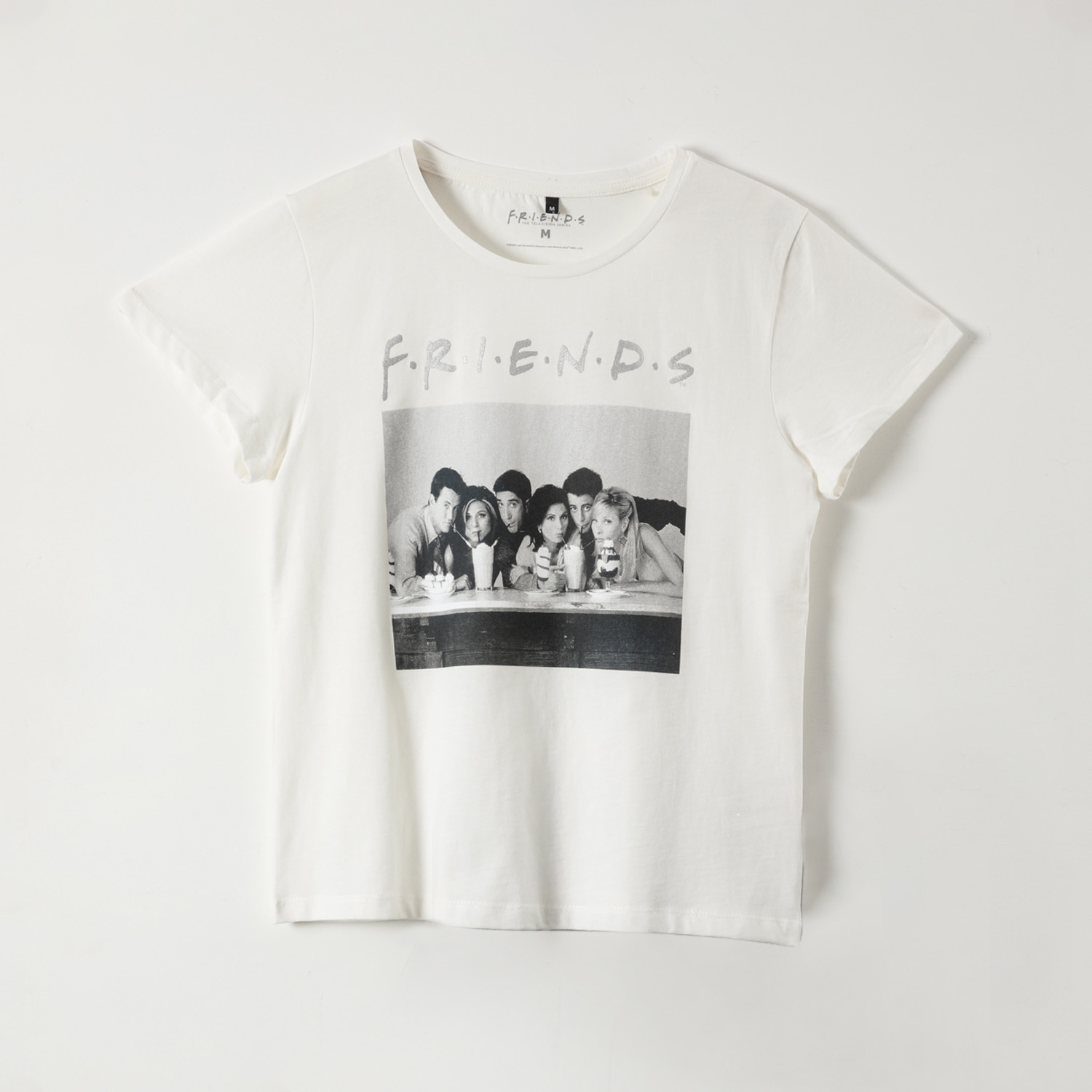 POLERA MANGA CORTA MUJER FOTO BLANCO FRIENDS - 1