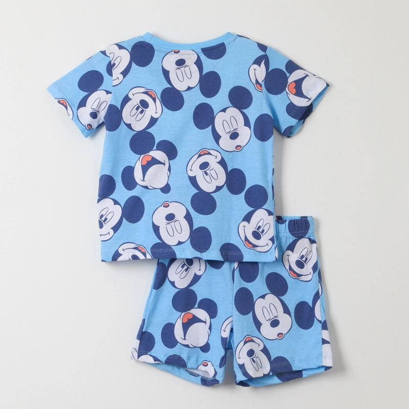 PIJAMA CORTO NIÑO MICKEY FULL PRINT CELESTE DISNEY - 4