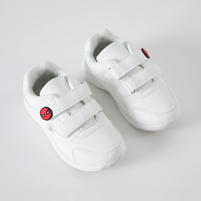 ZAPATILLAS ESCOLAR NIÑO SPIDERMAN LOGO BLANCO MARVEL - 1