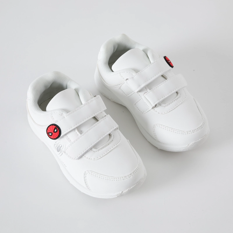ZAPATILLAS ESCOLAR NIÑO SPIDERMAN LOGO BLANCO MARVEL - 1