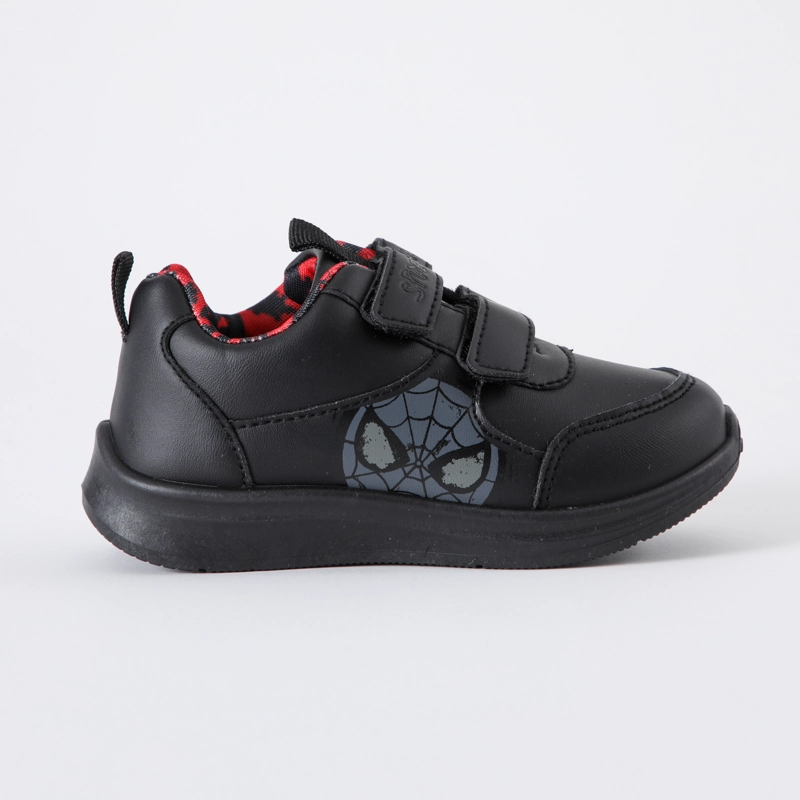 ZAPATILLAS ESCOLAR NIÑO SPIDERMAN FACE NEGRO MARVEL - 1