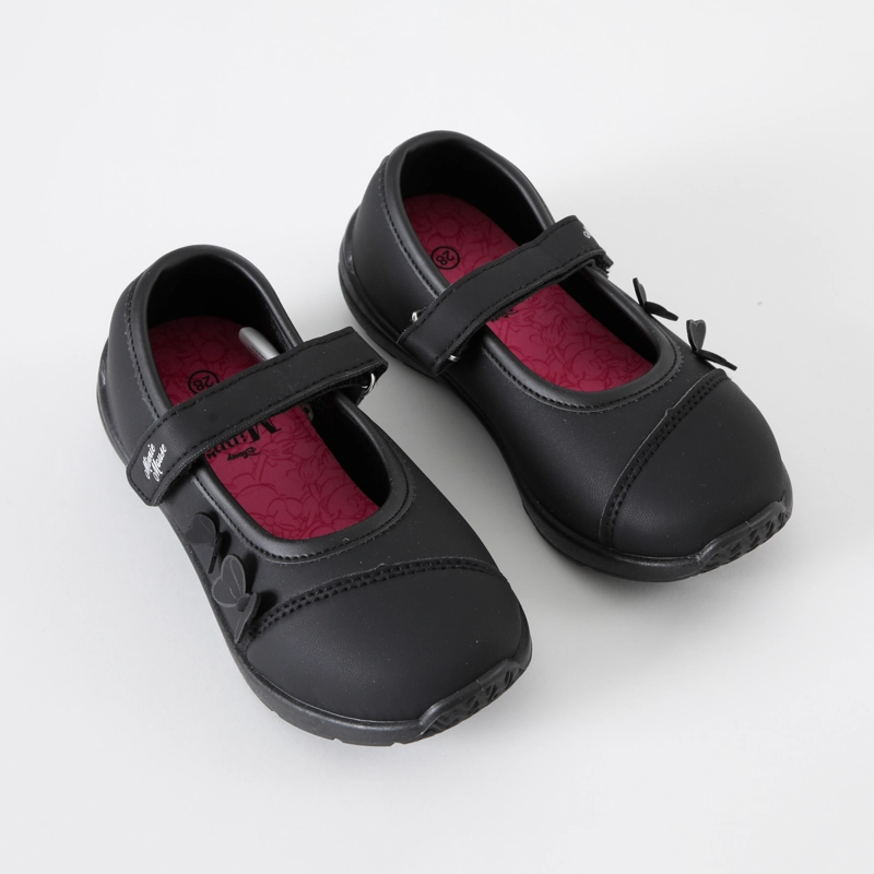 ZAPATILLAS ESCOLAR NIÑA MINNIE MOÑOS NEGRO DISNEY - 1