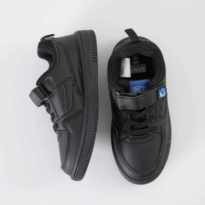 ZAPATILLAS ESCOLAR NIÑO NUMBER NEGRO SONIC - 3