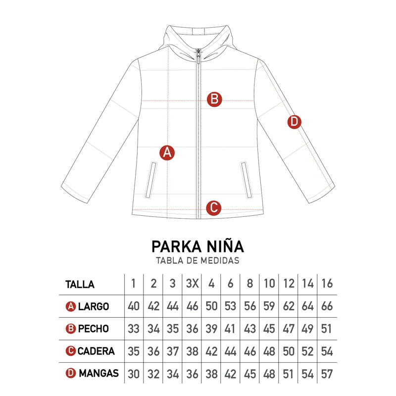 PARKA NIÑA DISNEY ROJO MINNIE ALL FACES - 4