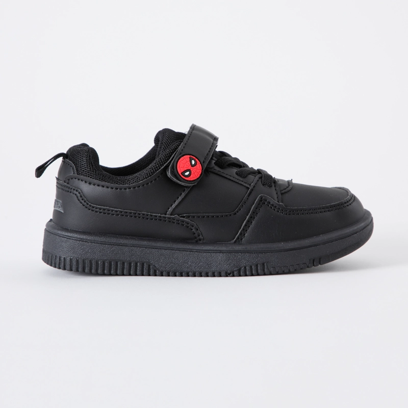ZAPATILLAS ESCOLAR NIÑO SPIDERMAN LOGO NEGRO MARVEL - 2
