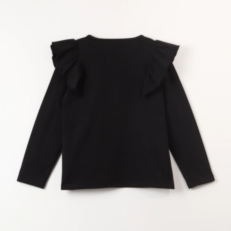 POLERA MANGA LARGA NIÑA BARBIE NEGRO VUELOS - 2