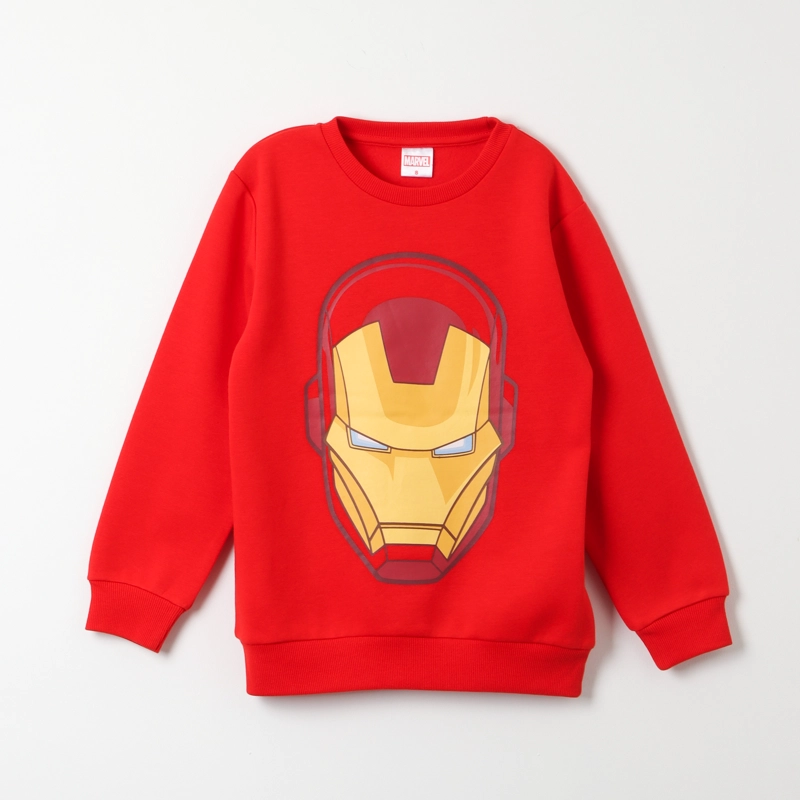 POLERÓN NIÑO MARVEL ROJO IRON MAN MASK - 1