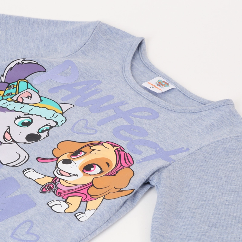 POLERA MANGA LARGA NIÑA PAW PATROL GRIS PAWFECT TEAM - 2