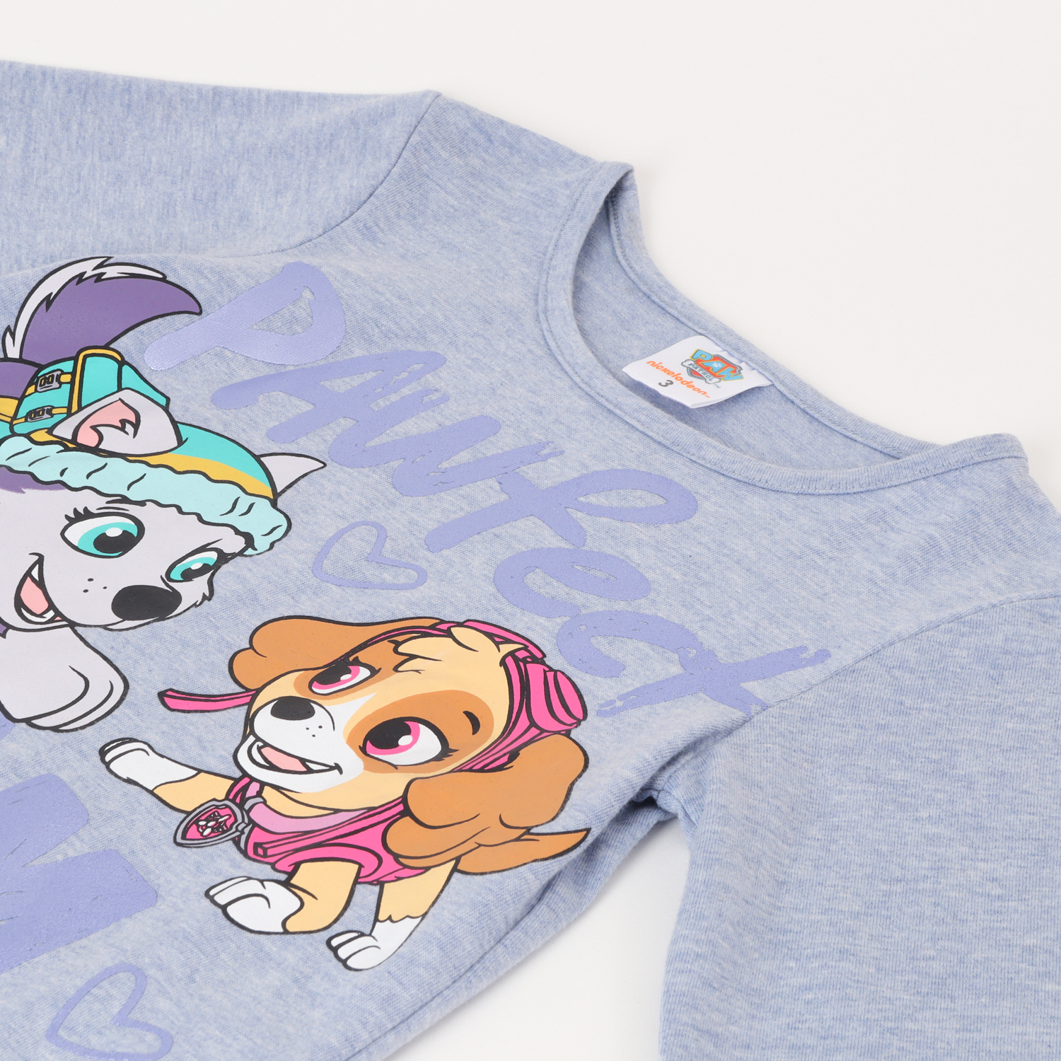 POLERA MANGA LARGA NIÑA PAW PATROL GRIS PAWFECT TEAM - 2