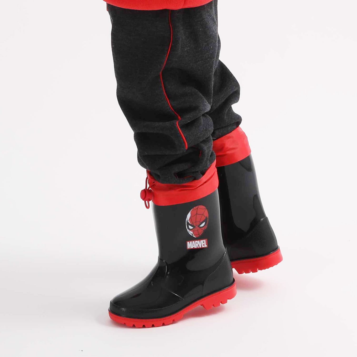 BOTA DE AGUA CON CHIPORRO NIÑO SPIDERMAN MASK NEGRO MARVEL - 1