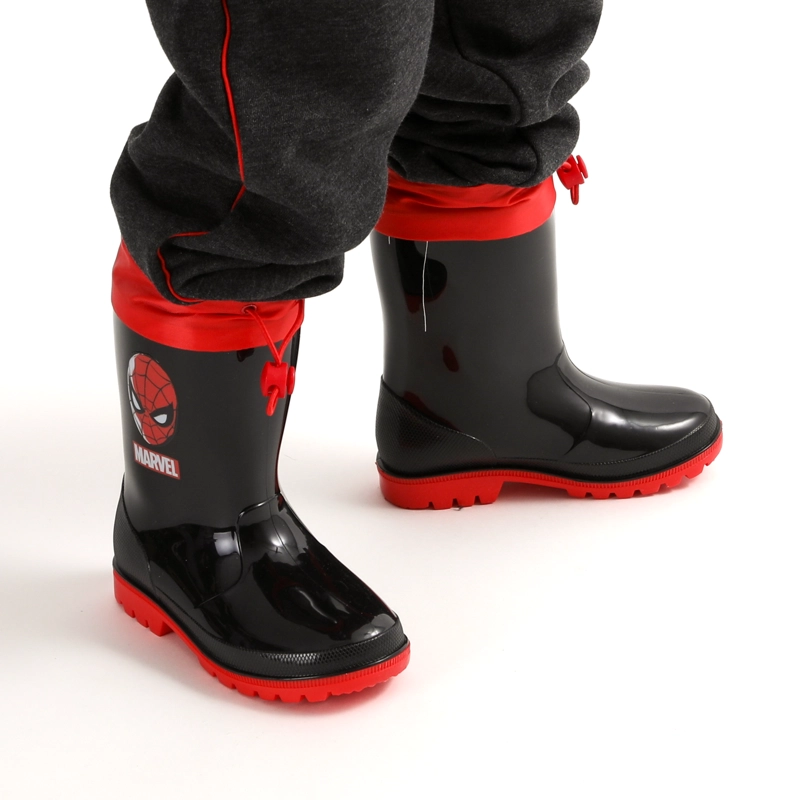 BOTA DE AGUA CON CHIPORRO NIÑO SPIDERMAN MASK NEGRO MARVEL - 2