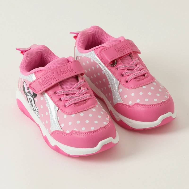 ZAPATILLAS CON LUCES NIÑA MINNIE DOTS ROSADO DISNEY - 3