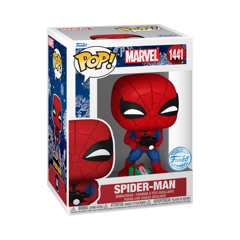 FIGURA COLECCIONABLE FUNKO POP SPIDERMAN CON REGALO MARVEL 1441 - 2