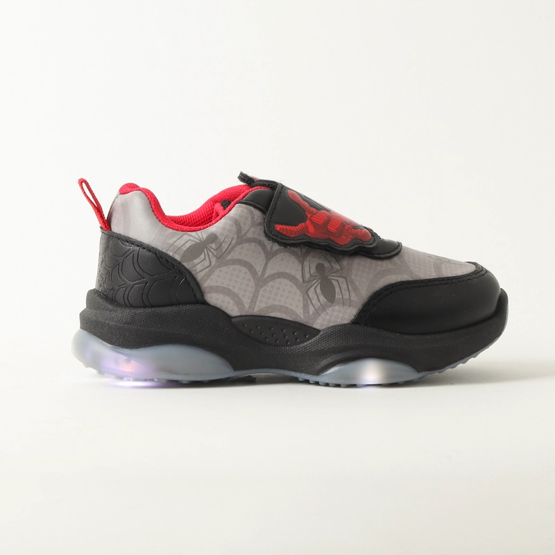 ZAPATILLAS CON LUCES NIÑO SPIDERMAN SPIDEY THREADS NEGRO MARVEL - 1