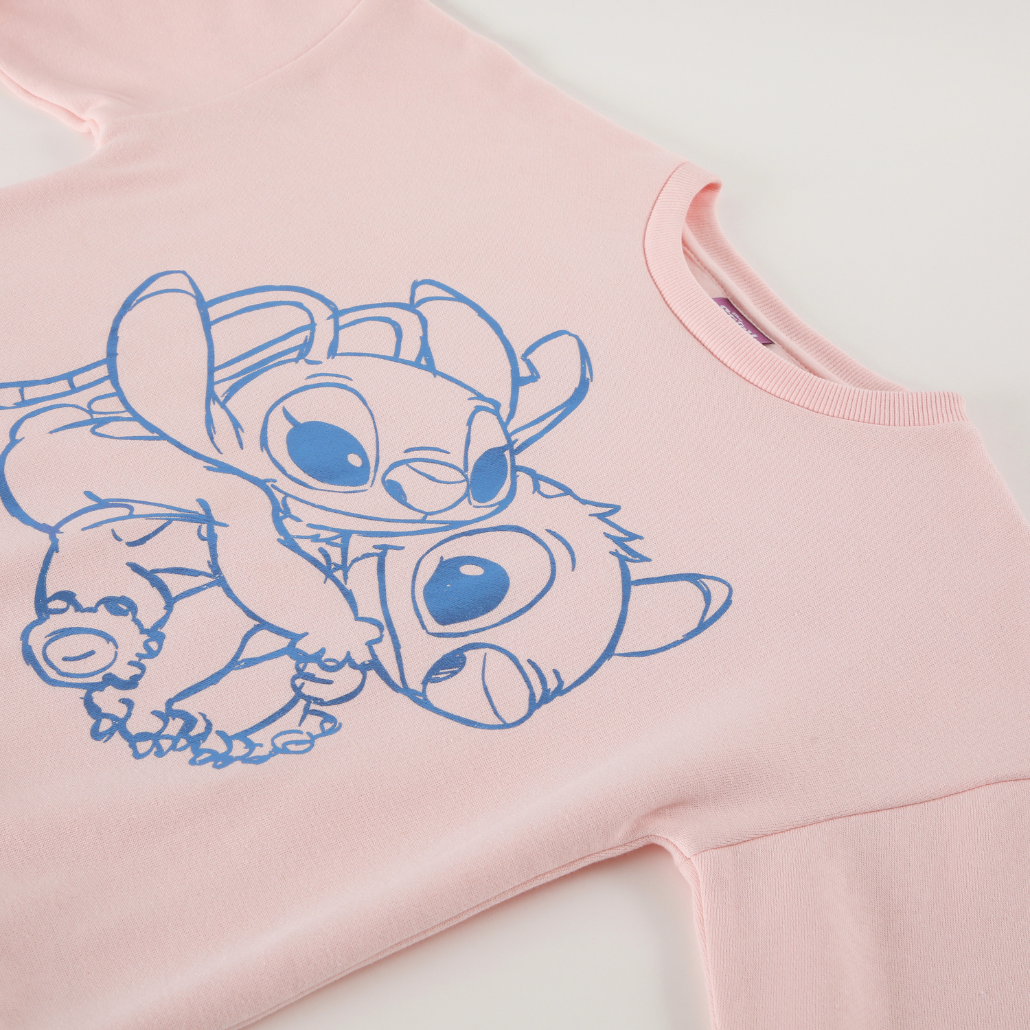 POLERÓN NIÑA DISNEY ROSADO CERRADO LILO & STITCH DETAILS - 2