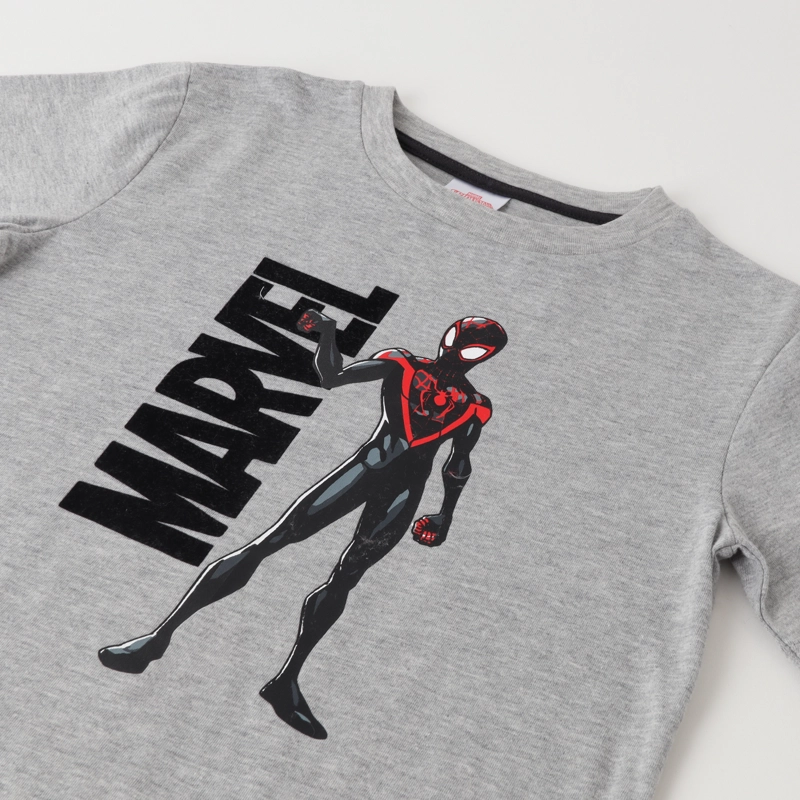 POLERA MANGA LARGA NIÑO MARVEL GRIS SPIDERMAN FLEX - 2