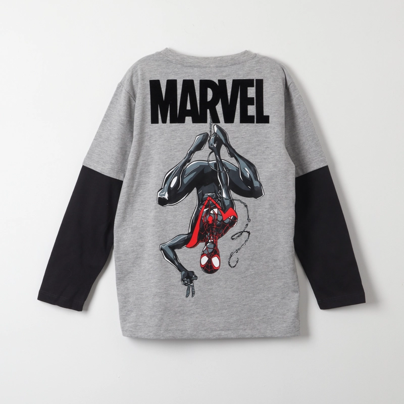 POLERA MANGA LARGA NIÑO MARVEL GRIS SPIDERMAN FLEX - 3