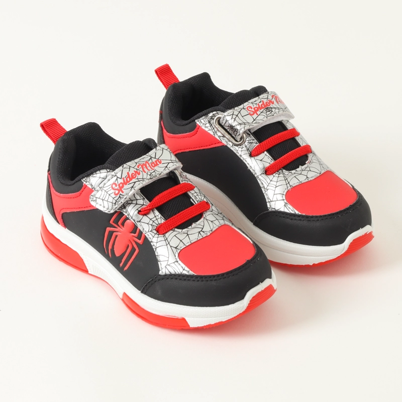 ZAPATILLAS CON LUCES NIÑO SPIDERMAN SPIDER NEGRO MARVEL - 2