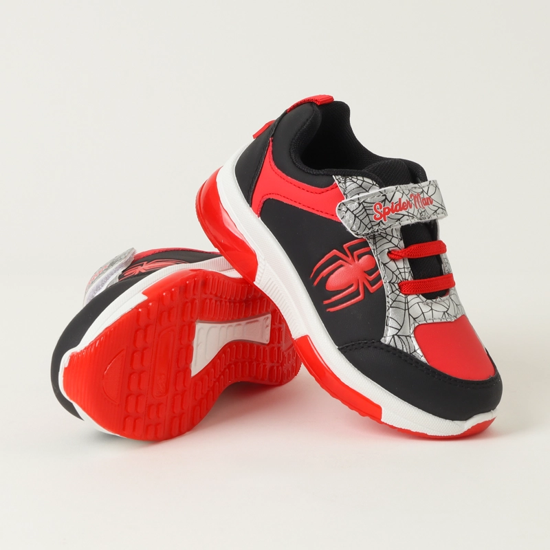 ZAPATILLAS CON LUCES NIÑO SPIDERMAN SPIDER NEGRO MARVEL - 4