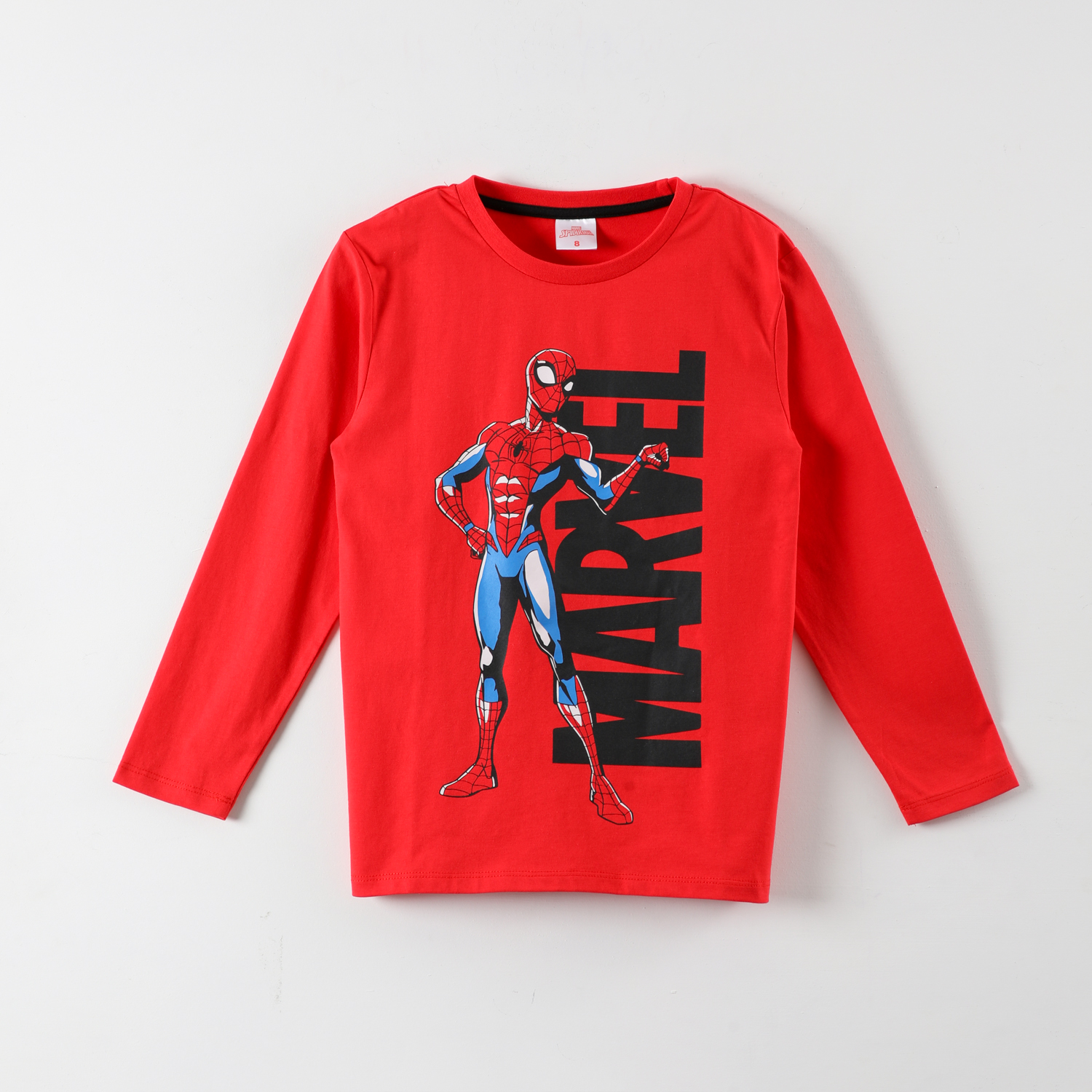 POLERA MANGA LARGA NIÑO MARVEL ROJO SPIDERMAN POSICIÒN - 1