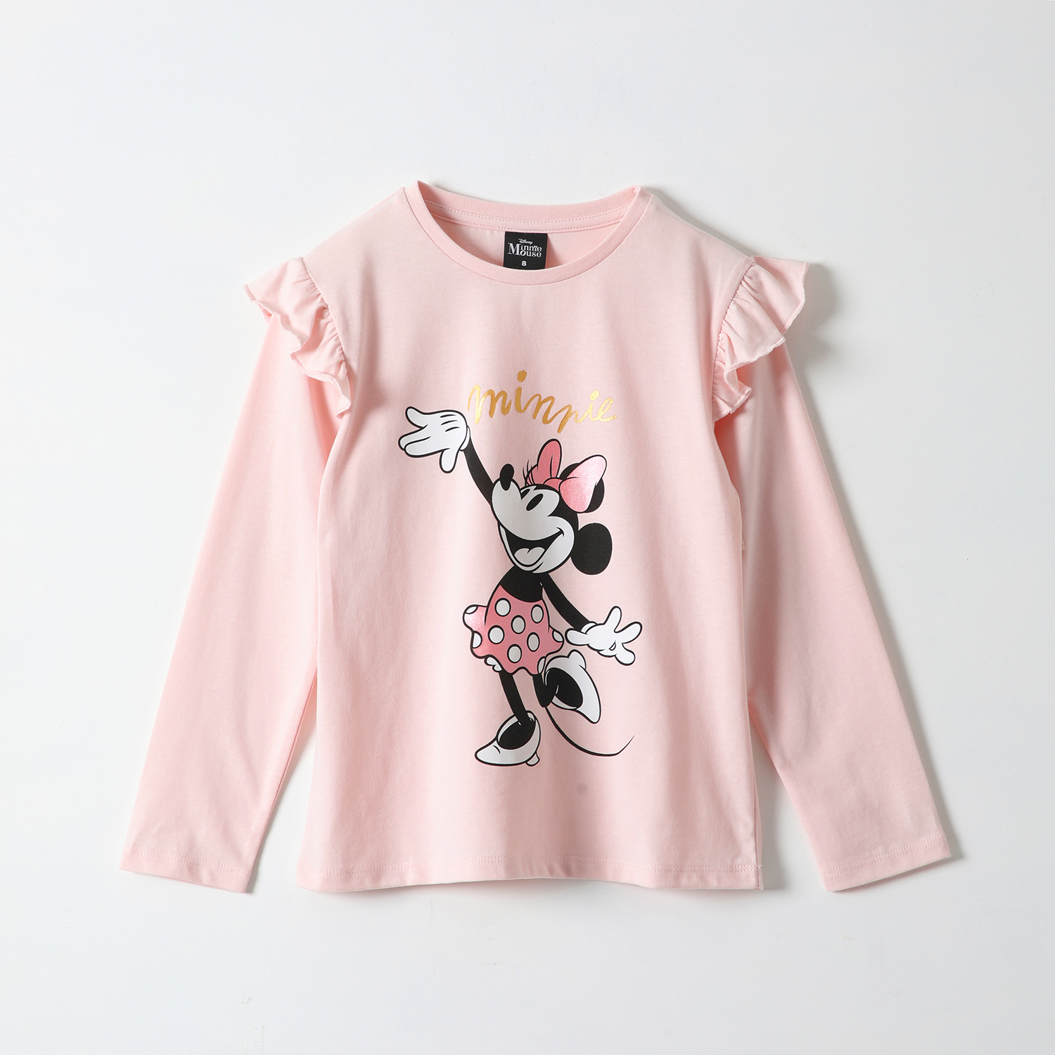 POLERA MANGA LARGA NIÑA DISNEY ROSADO MINNIE COZY - 1