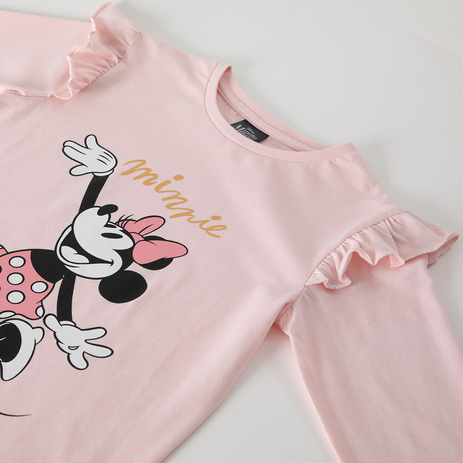 POLERA MANGA LARGA NIÑA DISNEY ROSADO MINNIE COZY - 2