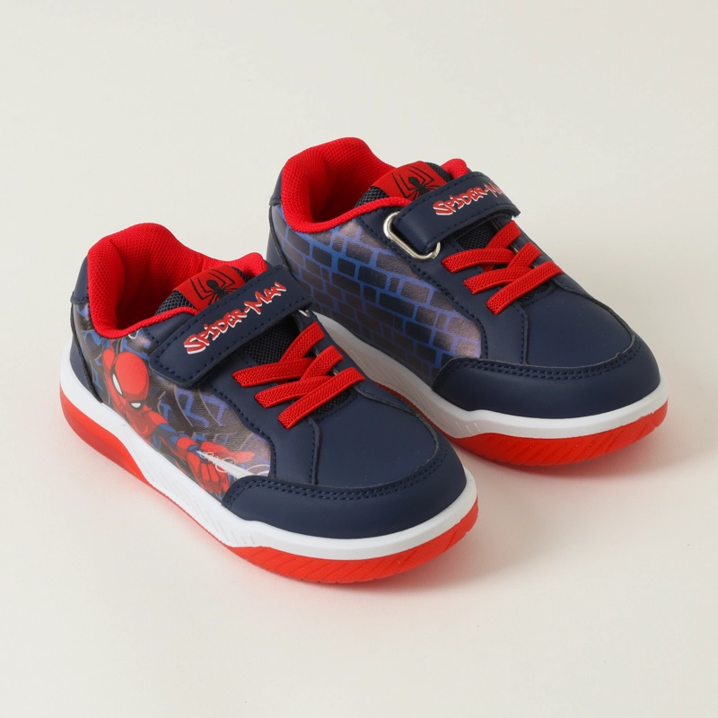 ZAPATILLAS CON LUCES NIÑO SPIDERMAN RED WEBBERS AZUL MARVEL - 2