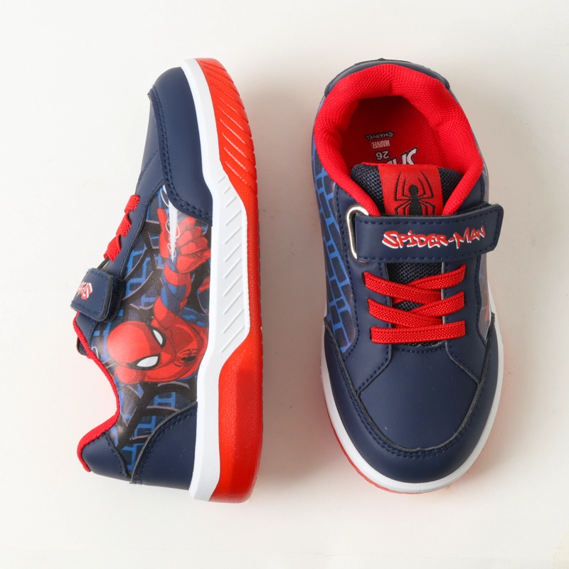ZAPATILLAS CON LUCES NIÑO SPIDERMAN RED WEBBERS AZUL MARVEL - 3