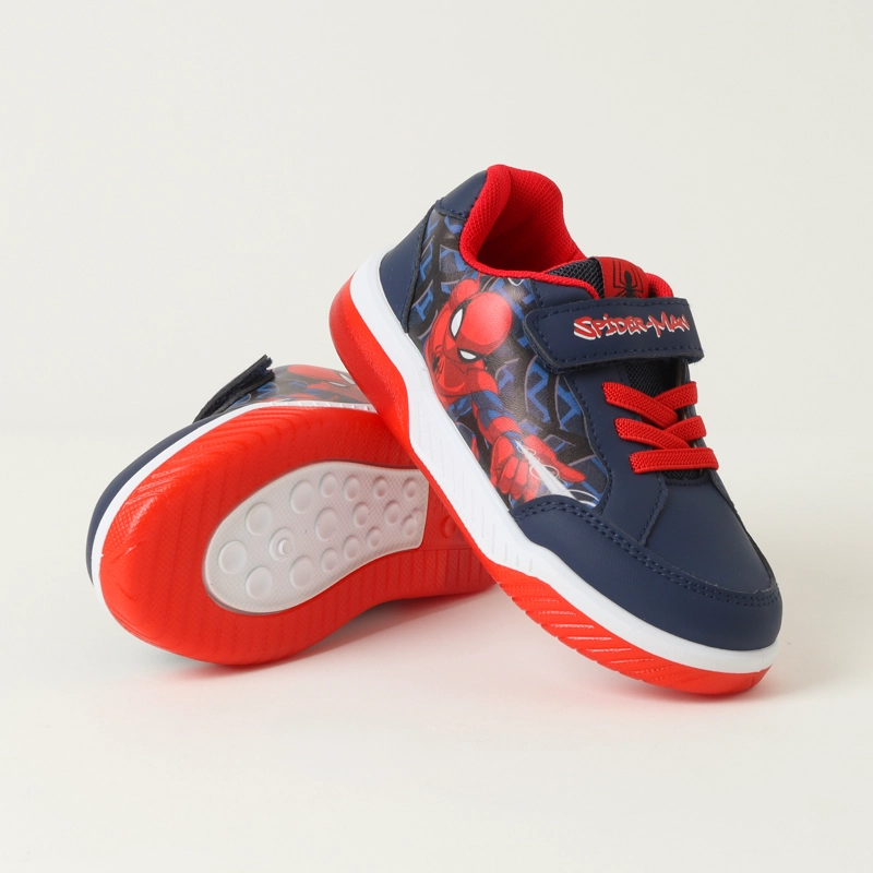 ZAPATILLAS CON LUCES NIÑO SPIDERMAN RED WEBBERS AZUL MARVEL - 4