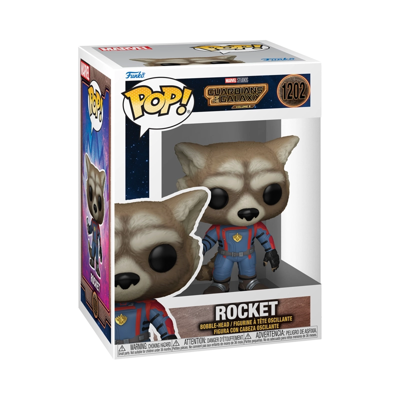 FIGURA COLECCIONABLE FUNKO POP ROCKET MARVEL 1202 - 2