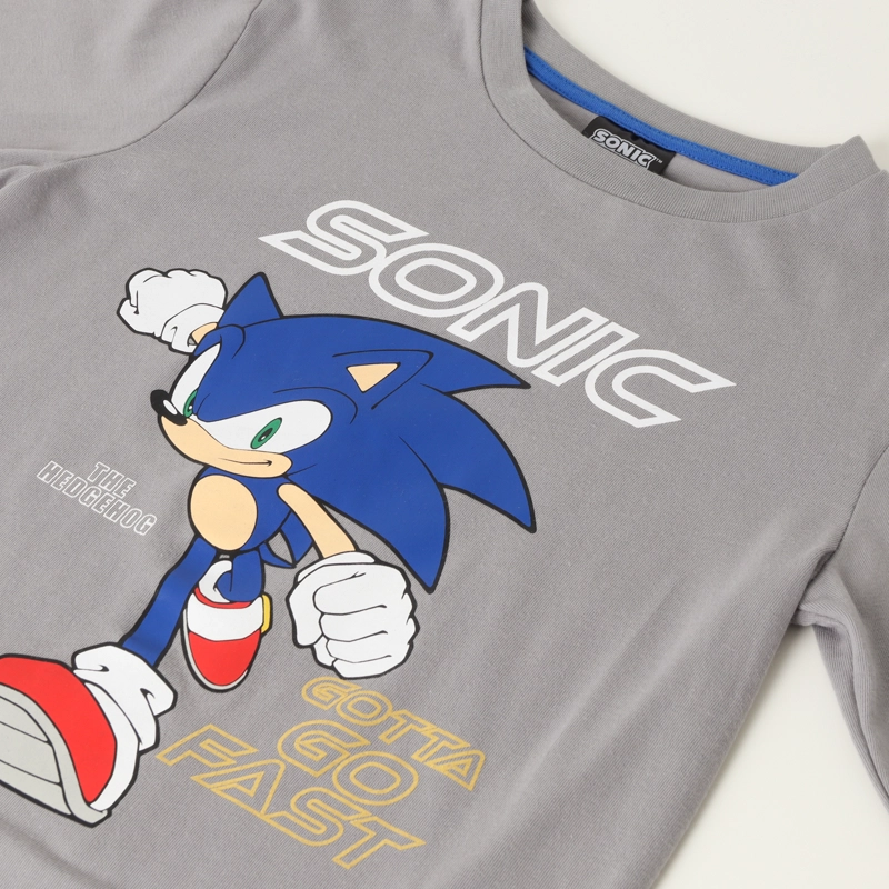 POLERA MANGA LARGA NIÑO SONIC GRIS FORCE - 2
