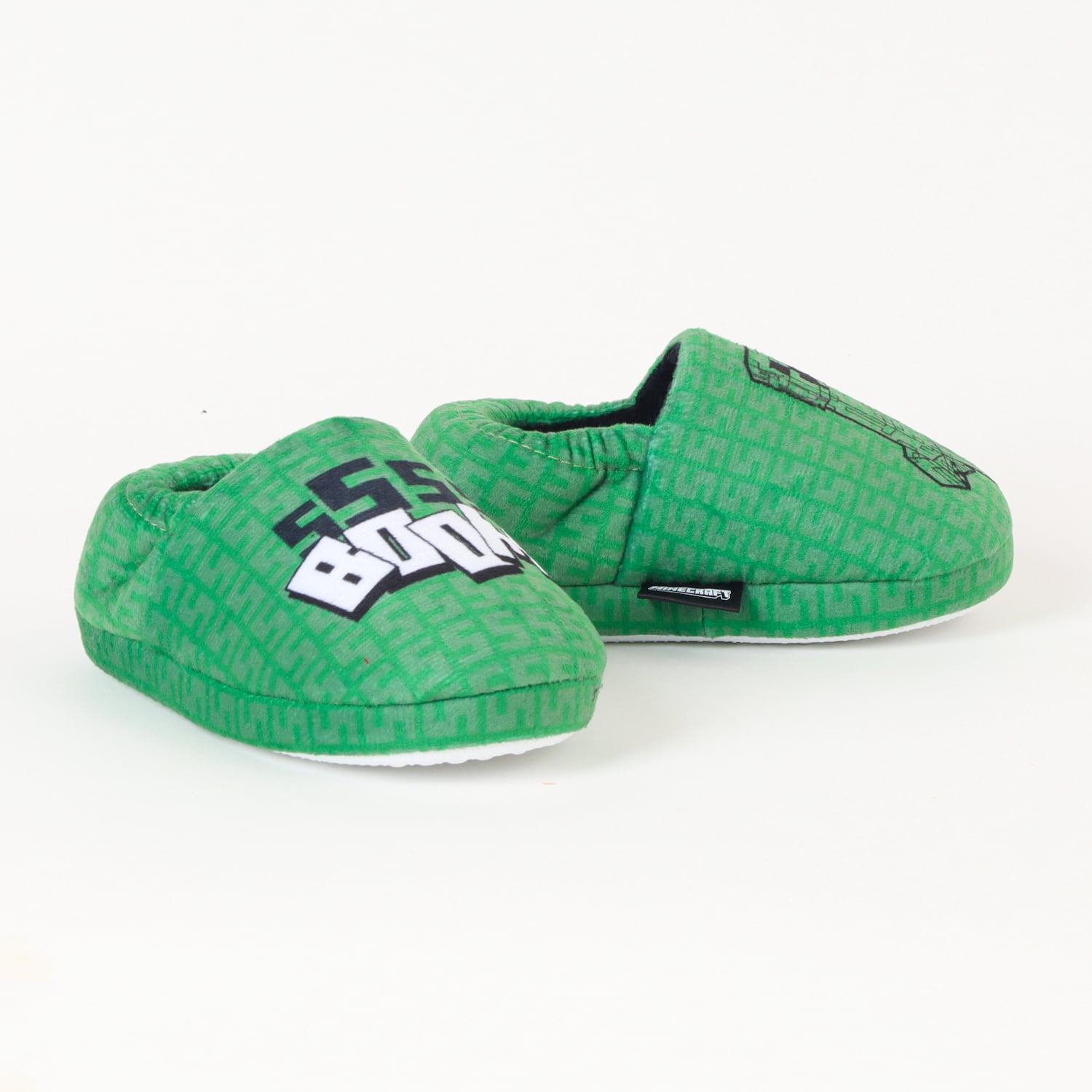 PANTUFLA NIÑO MINECRAFT VERDE SSS BOOM - 1