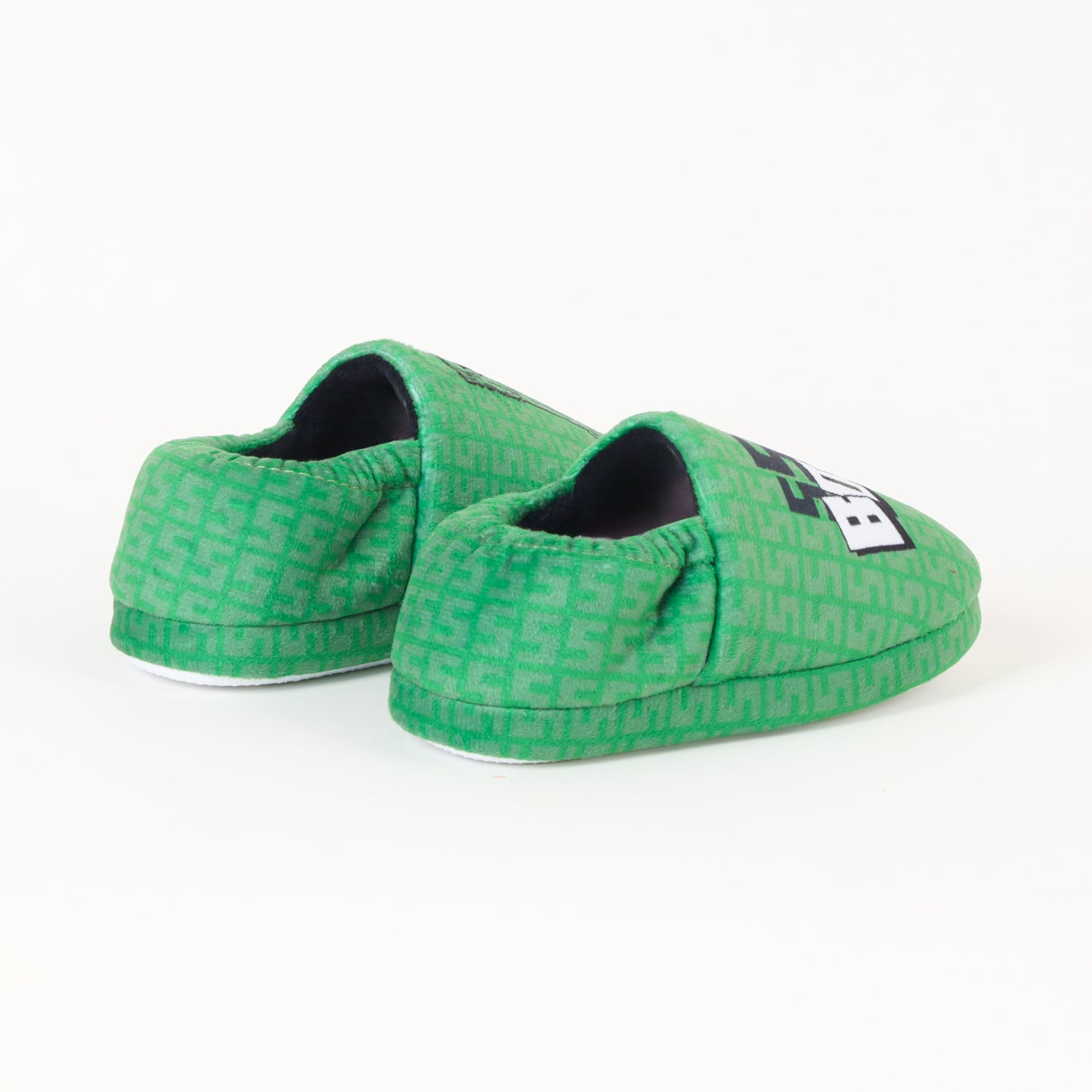 PANTUFLA NIÑO MINECRAFT VERDE SSS BOOM - 3