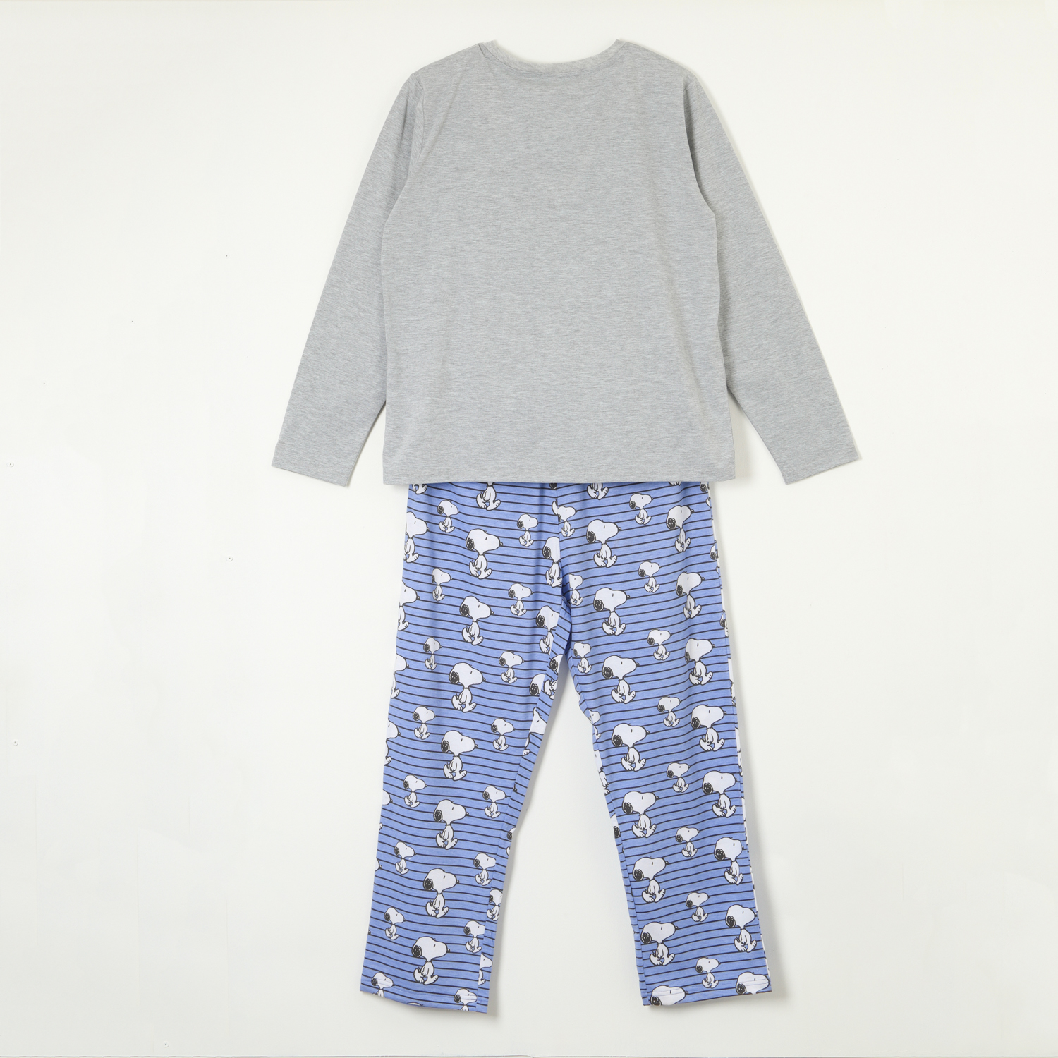 CONJUNTO PIJAMA MUJER COFFEE TIME AZUL SNOOPY - 6